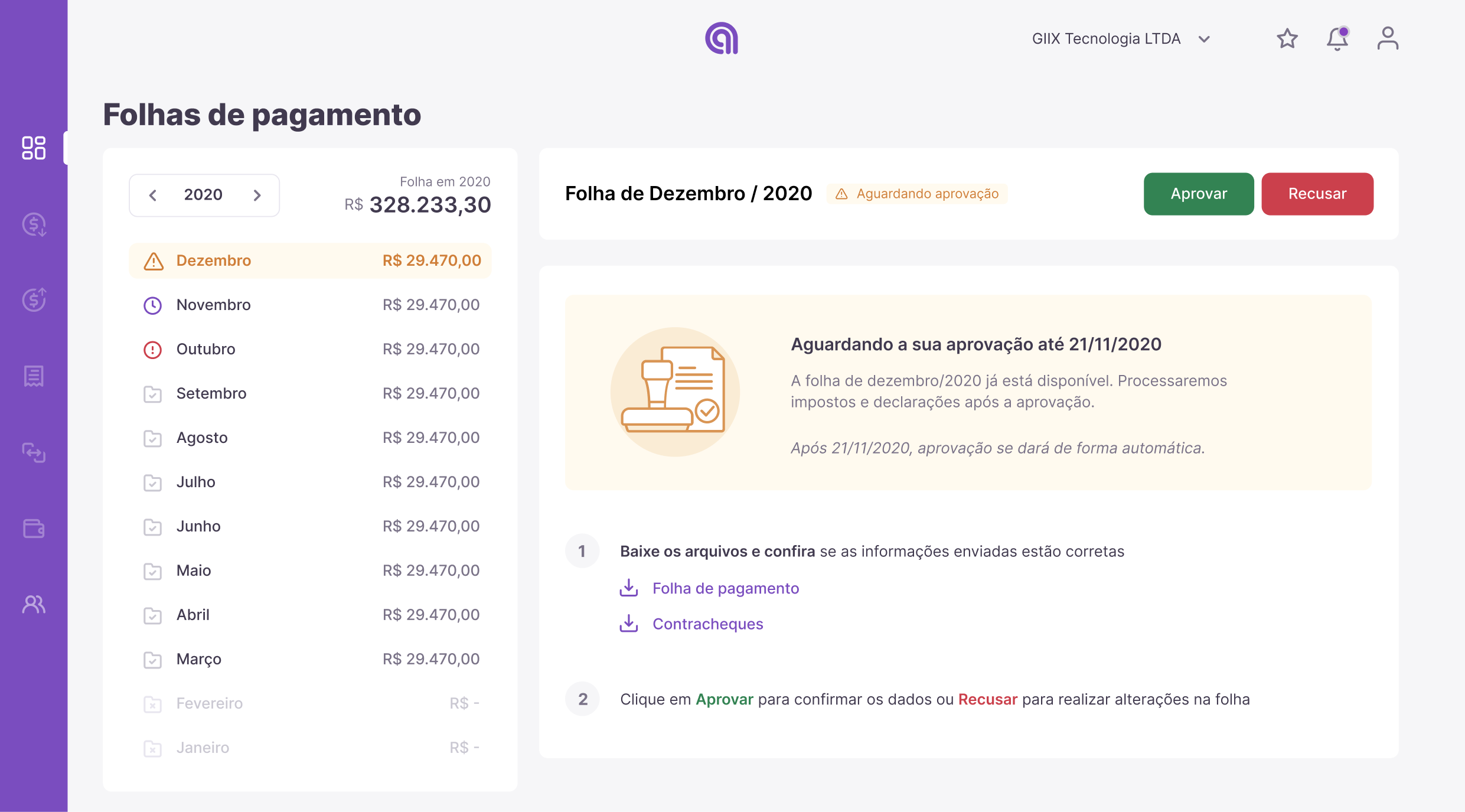 Agilize payroll management